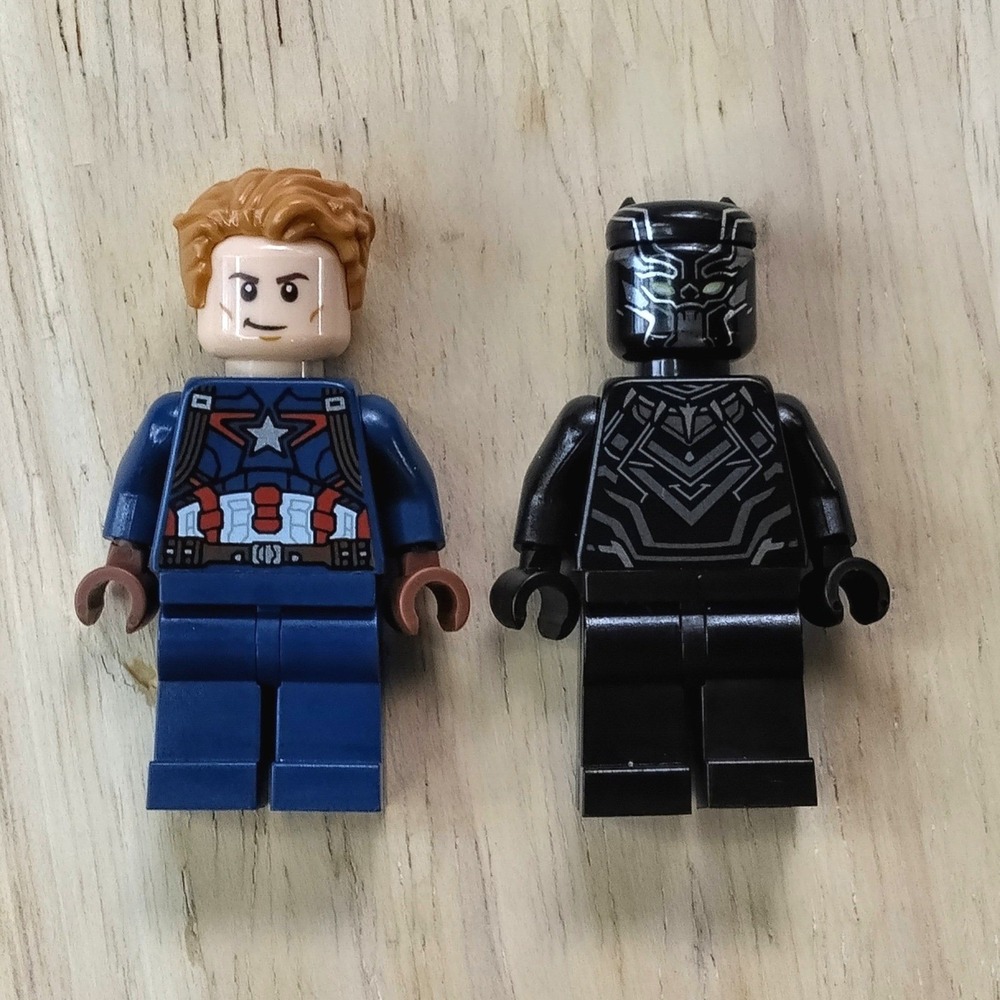 LEGO Marvel Avengers Minifigures Captain America Black Panther Super Heroes